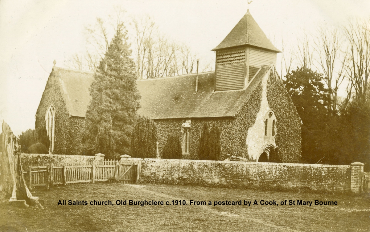 20-Old-bclere-church-A-Cook-St-mary-Bourne-c.1910
